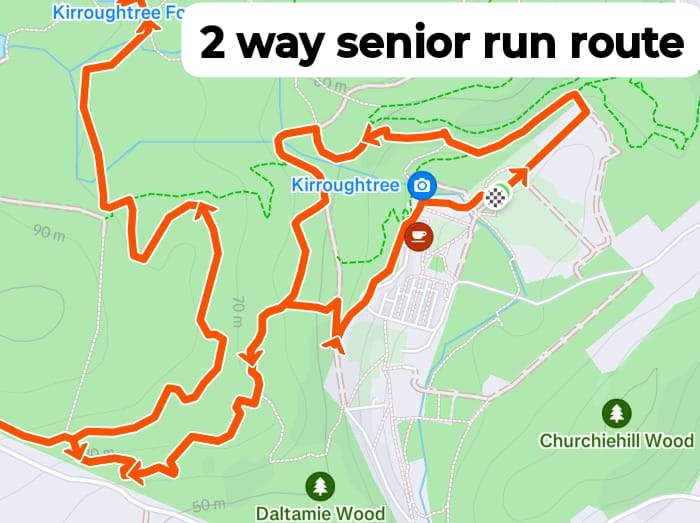 Full course run map