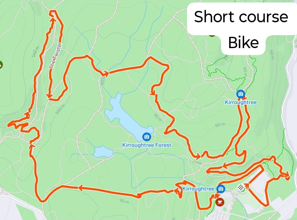 Short course bike map