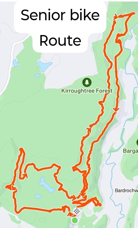 Full course bike map