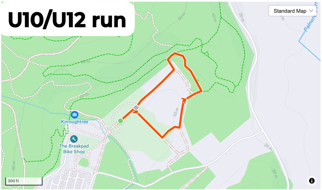 Junior run map
