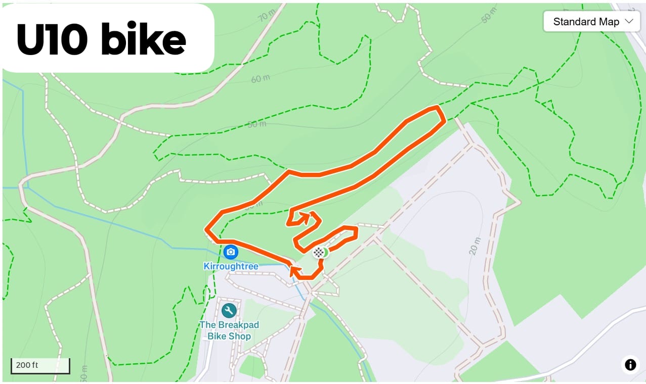 U10 bike map